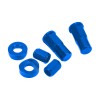 aluminium rim lock valve cap kit parts blue