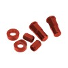aluminium rim lock valve cap kit parts red